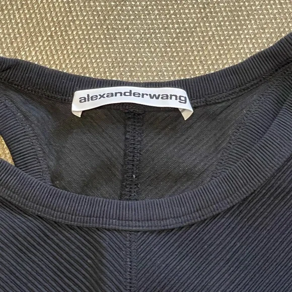 Alexander Wang Black and White Crop Top - Picture 3 of 5